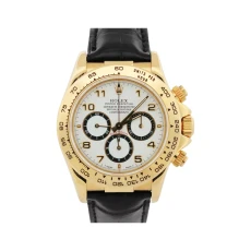 Rolex Cosmograph Daytona 16518 Yellow Gold 40mm White Dial Men’s Watch